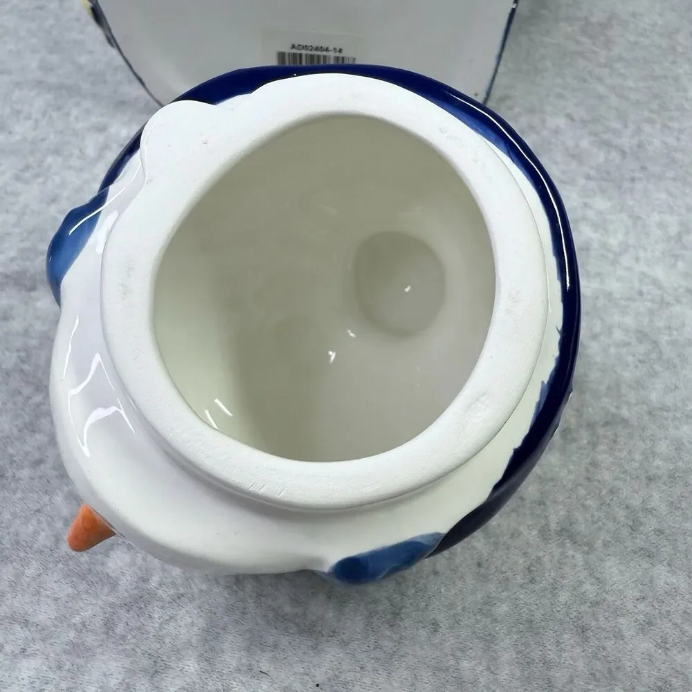 Homespun Holiday Collection Blue Snowman Four Cup Teapot Christmas Holidays - Picture 11 of 14